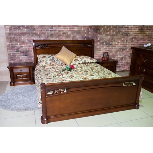 Деревянная кровать Шопен с высоким изножьем Радо