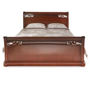 Деревянная кровать Шопен с высоким изножьем
