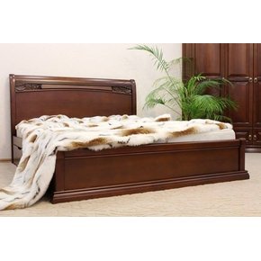 Деревянная кровать Шопен с низким изножьем