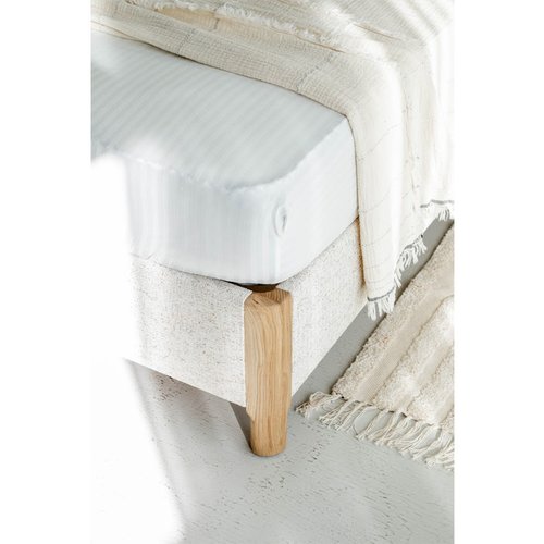 Кровать деревянная COOPER с мягким изголовьем Мебус