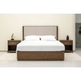 Кровать деревянная KAPELLA с мягким изголовьем