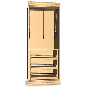 Шкаф для гардеробной комнаты 23-21
