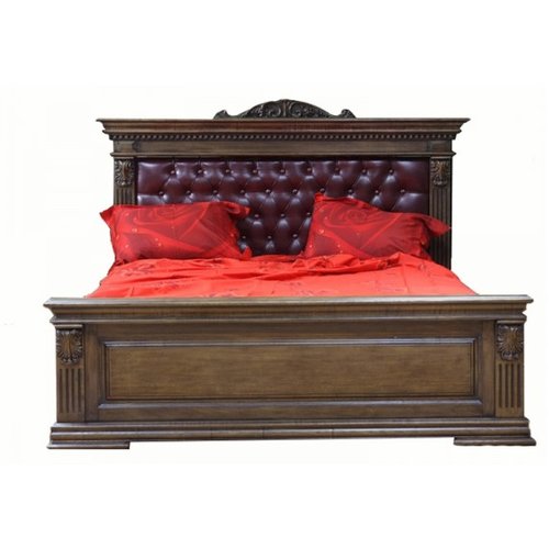 Ліжко дерев'яне КАРОЛІНА Queen Мебус