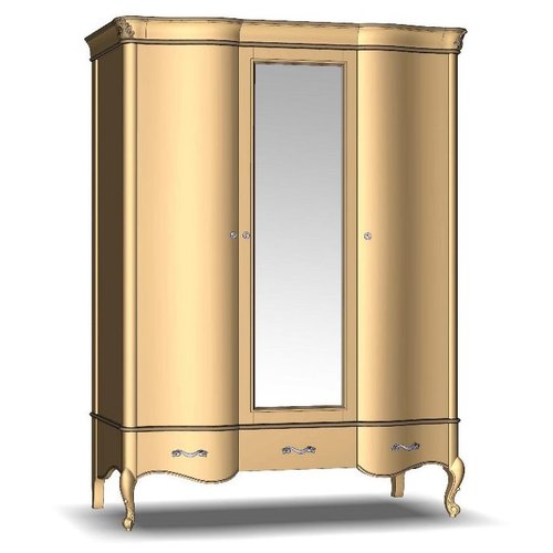 Шкаф для одежды 3Д3Ш ЖЕНЕВА Мебус