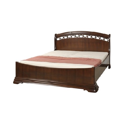 Ліжко Elegance Nuc 1600 дерев'яне узголів'я, орнамент Анастасії Mobex