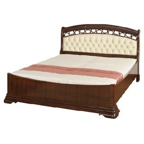 Кровать Elegance Nuc 1600 кожа 496, орнамент Анастасии