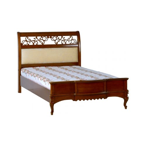 Ліжко MАТТЕО Ciliegio 1200 з прямим оббитим узголів'ям Mobex
