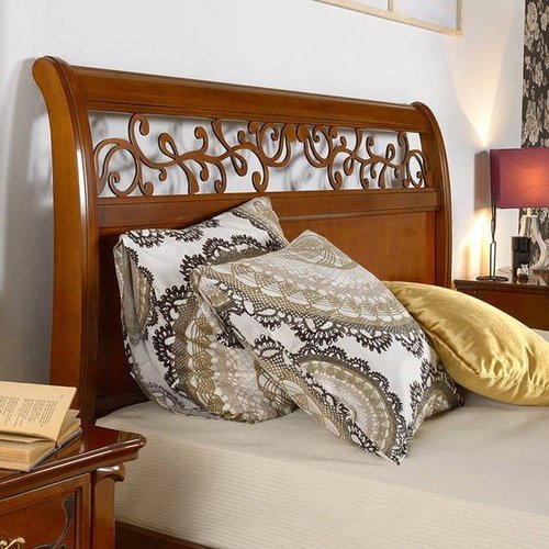 Кровать MАТТЕО Ciliegio прямоугольное деревянное изголовье Mobex