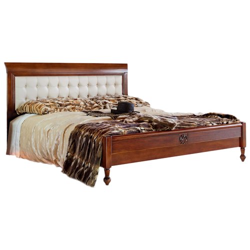 Кровать Maria Silva кожа 1800 MS102 Monte Cristo Mobili