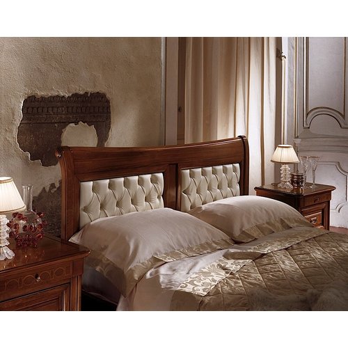 Кровать La Scala панель кожа 1600 SC02_2 Monte Cristo Mobili