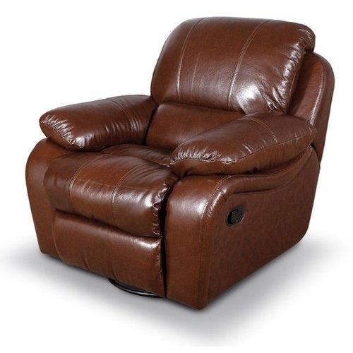 Кресло реклайнер кожаное Alaska Мебельная Лавка