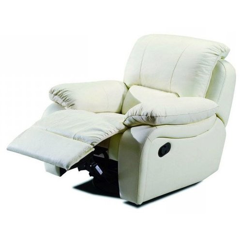 Кресло реклайнер кожаное Alaska Мебельная Лавка