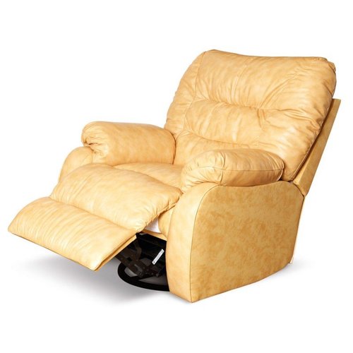 Кресло реклайнер кожаное Dakota Мебельная Лавка