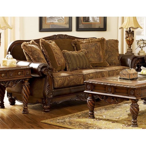 Диван трехместный Fresco DuraBlend-Antique 63100-38